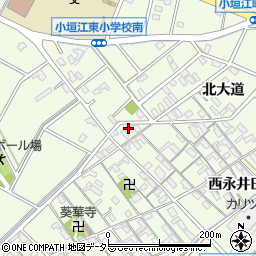 愛知県刈谷市小垣江町北大道7周辺の地図