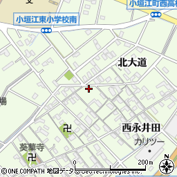 愛知県刈谷市小垣江町北大道32周辺の地図