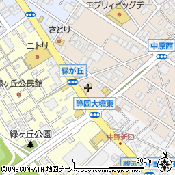 静岡県静岡市駿河区中原805周辺の地図