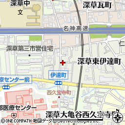 京都府京都市伏見区深草東伊達町62-8周辺の地図
