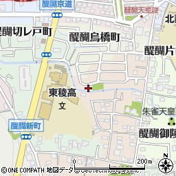 京都府京都市伏見区醍醐御陵西裏町29周辺の地図