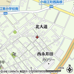 愛知県刈谷市小垣江町北大道56周辺の地図