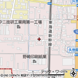 京都府京都市南区久世殿城町143周辺の地図