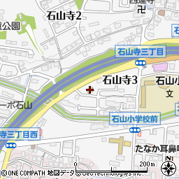 ミニストップ大津石山寺３丁目店周辺の地図