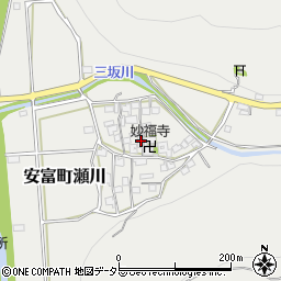兵庫県姫路市安富町瀬川381-3周辺の地図