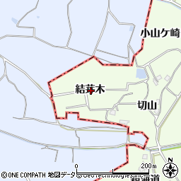愛知県知多郡阿久比町白沢結芽木周辺の地図