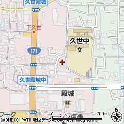 京都府京都市南区久世殿城町519周辺の地図
