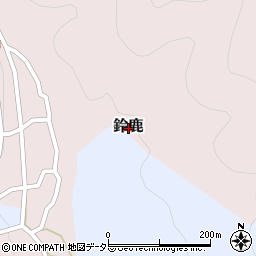 兵庫県三田市鈴鹿周辺の地図