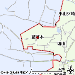 愛知県阿久比町（知多郡）白沢（結芽木）周辺の地図