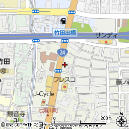 在日本朝鮮京都府伏見商工会周辺の地図