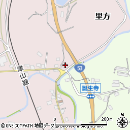 岡山県久米郡久米南町里方737周辺の地図