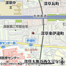 京都府京都市伏見区深草東伊達町62-27周辺の地図