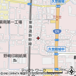 京都府京都市南区久世殿城町151周辺の地図