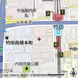 シミヅ産業株式会社京都営業所周辺の地図