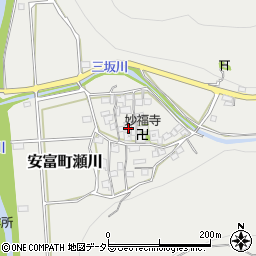 兵庫県姫路市安富町瀬川381周辺の地図