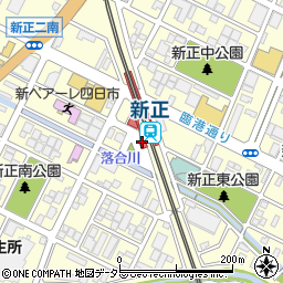 新正駅周辺の地図