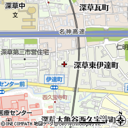 京都府京都市伏見区深草東伊達町62-33周辺の地図