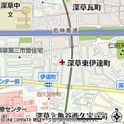京都府京都市伏見区深草東伊達町62-3周辺の地図