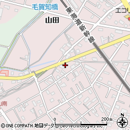 愛知県安城市横山町八左61周辺の地図