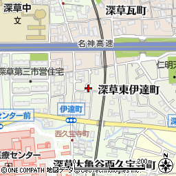 京都府京都市伏見区深草東伊達町62-4周辺の地図