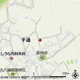 大阪府豊能郡能勢町平通190周辺の地図