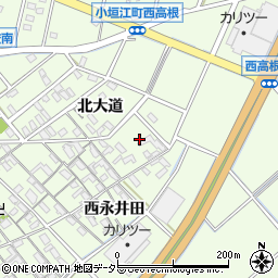 愛知県刈谷市小垣江町北大道154周辺の地図