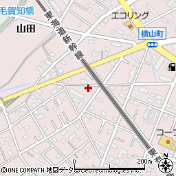 愛知県安城市横山町八左6周辺の地図