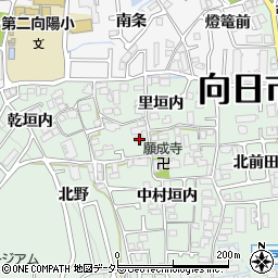京都府向日市寺戸町里垣内4-2周辺の地図
