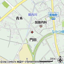 愛知県安城市箕輪町門田6周辺の地図