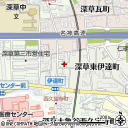 京都府京都市伏見区深草東伊達町62-29周辺の地図