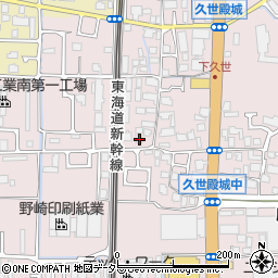 京都府京都市南区久世殿城町147周辺の地図