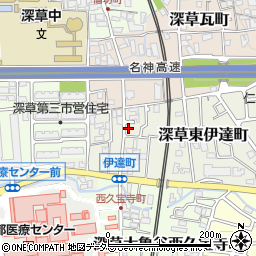 京都府京都市伏見区深草東伊達町62-25周辺の地図