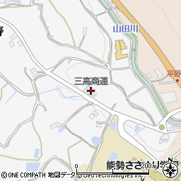 大阪府豊能郡能勢町平野128周辺の地図