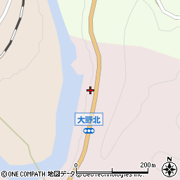 愛知県新城市大野柿田周辺の地図