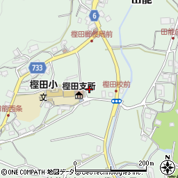 高槻市立樫田幼稚園周辺の地図