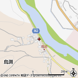 岡山県美作市鳥渕443周辺の地図