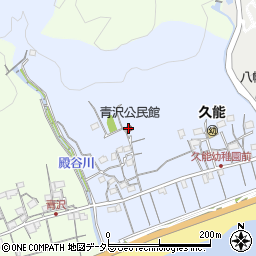 青沢公民館周辺の地図