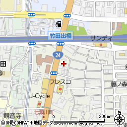 ホシザキ京阪株式会社　伏見営業所周辺の地図