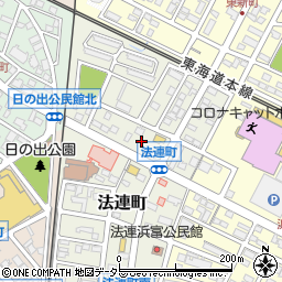 愛知県安城市法連町13-8周辺の地図