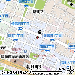 ファミリーマート岡崎両町店周辺の地図
