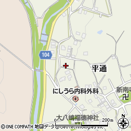 大阪府豊能郡能勢町平通156周辺の地図