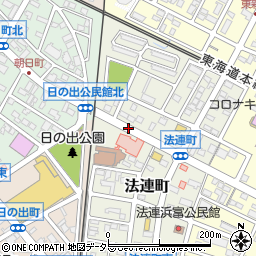 松井整形前周辺の地図