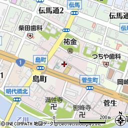 愛知県岡崎市祐金町周辺の地図