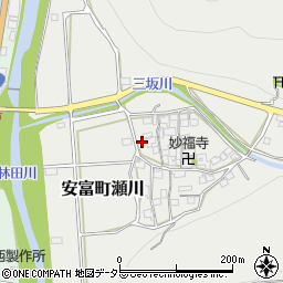 兵庫県姫路市安富町瀬川394周辺の地図