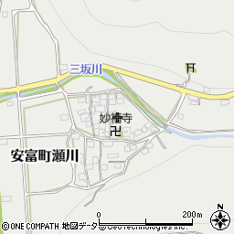 兵庫県姫路市安富町瀬川374周辺の地図