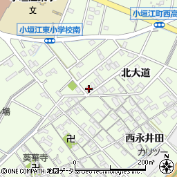 愛知県刈谷市小垣江町北大道126周辺の地図