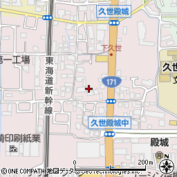 京都府京都市南区久世殿城町172周辺の地図