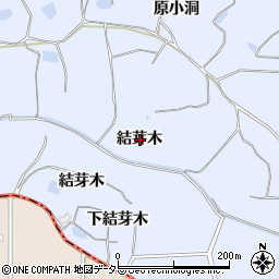 愛知県知多市佐布里結芽木周辺の地図
