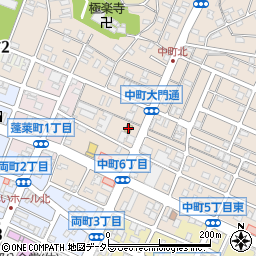 ファミリーマート岡崎中町店周辺の地図
