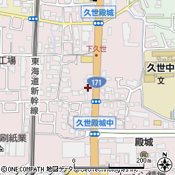 京都府京都市南区久世殿城町170周辺の地図